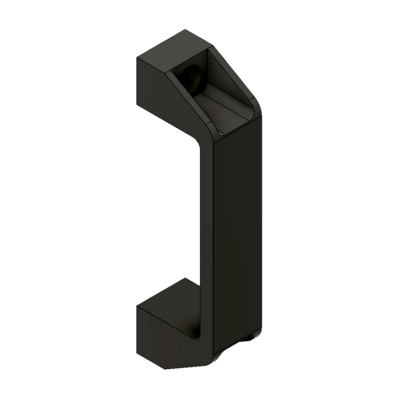MODULAR SOLUTIONS HANDLE&lt;BR&gt;30 SERIES 120 PULL HANDLE BLACK